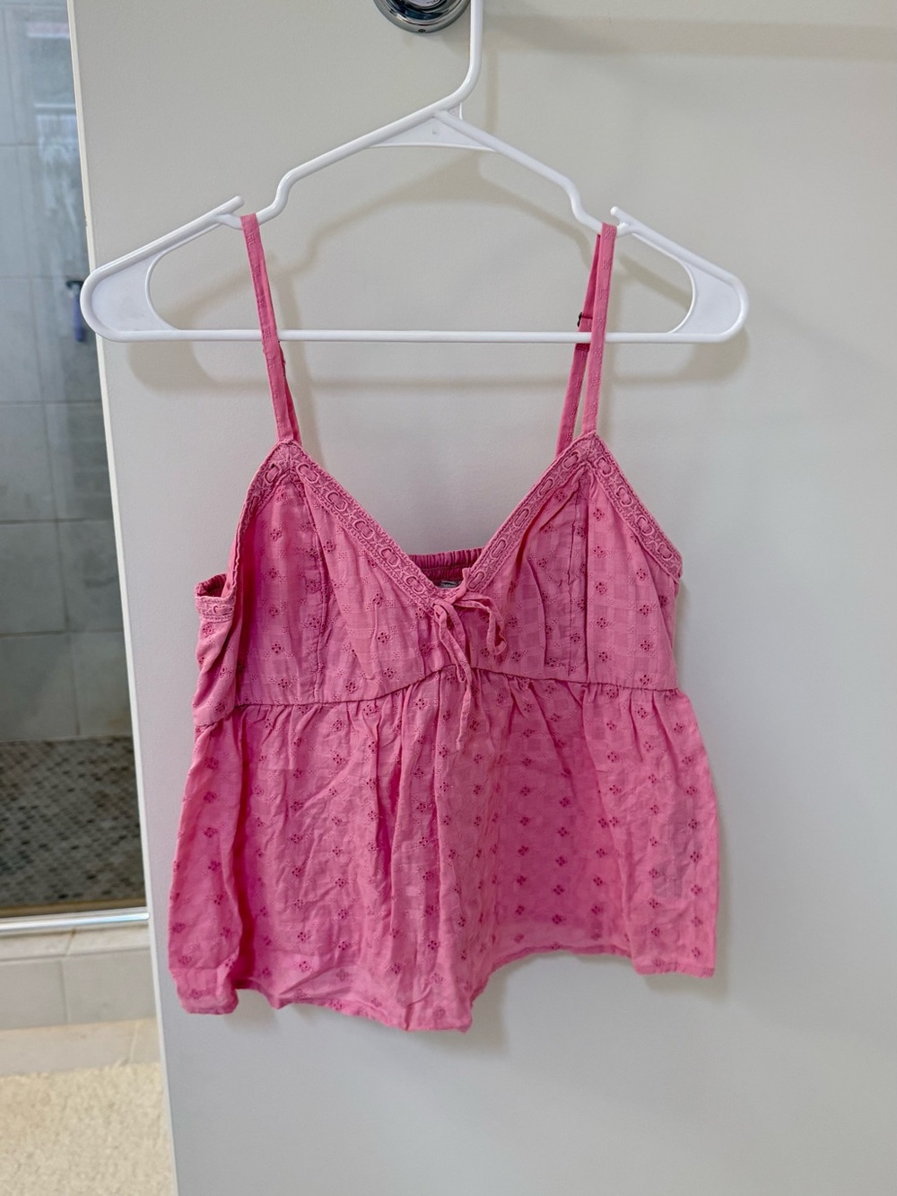Hollister Eyelet Spaghetti Strap Women's Top